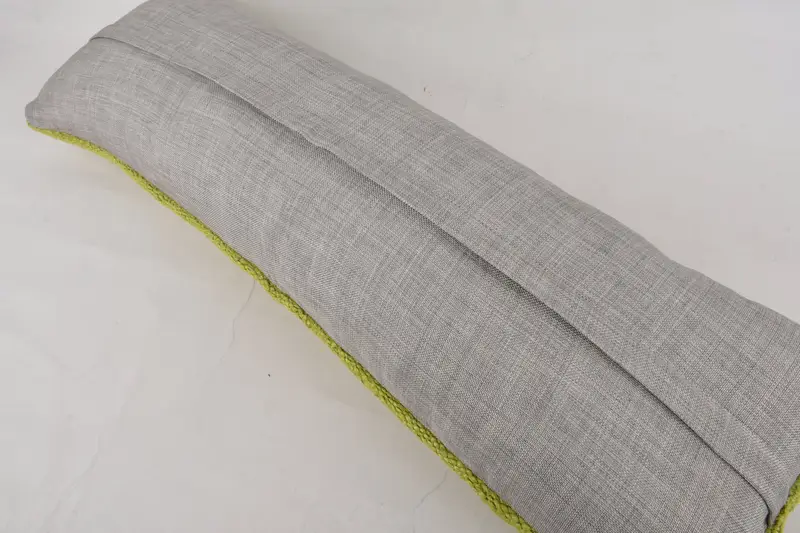 Lounge Throw Pillow Sham, Vintage Kilim Throw Pillow, Oriental Pillow, Gift Pillow, Pillow Sham, Throw Kilim Pillow, 12x36 Green Pillow Sham - 7