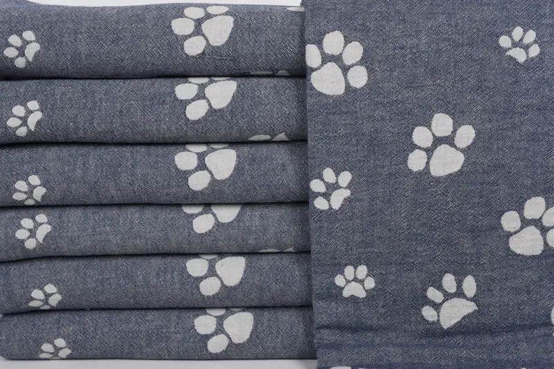 Bridesmaid Gift, Girls Weekend Favors, 70x36 Cotton Paw Design Towel, Turkish bath towel, Beach towel, Wedding Gift For Bride, Custom Name Towel - 2