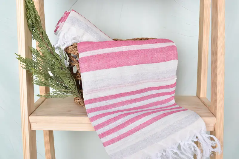 Holiday Towel, Beach Towel Bulk, Bridesmaid Gifts Personalized, 68x40 Cotton Striped Towel, Bachelorette Party Favors, Lightweight Turkish towel - 4