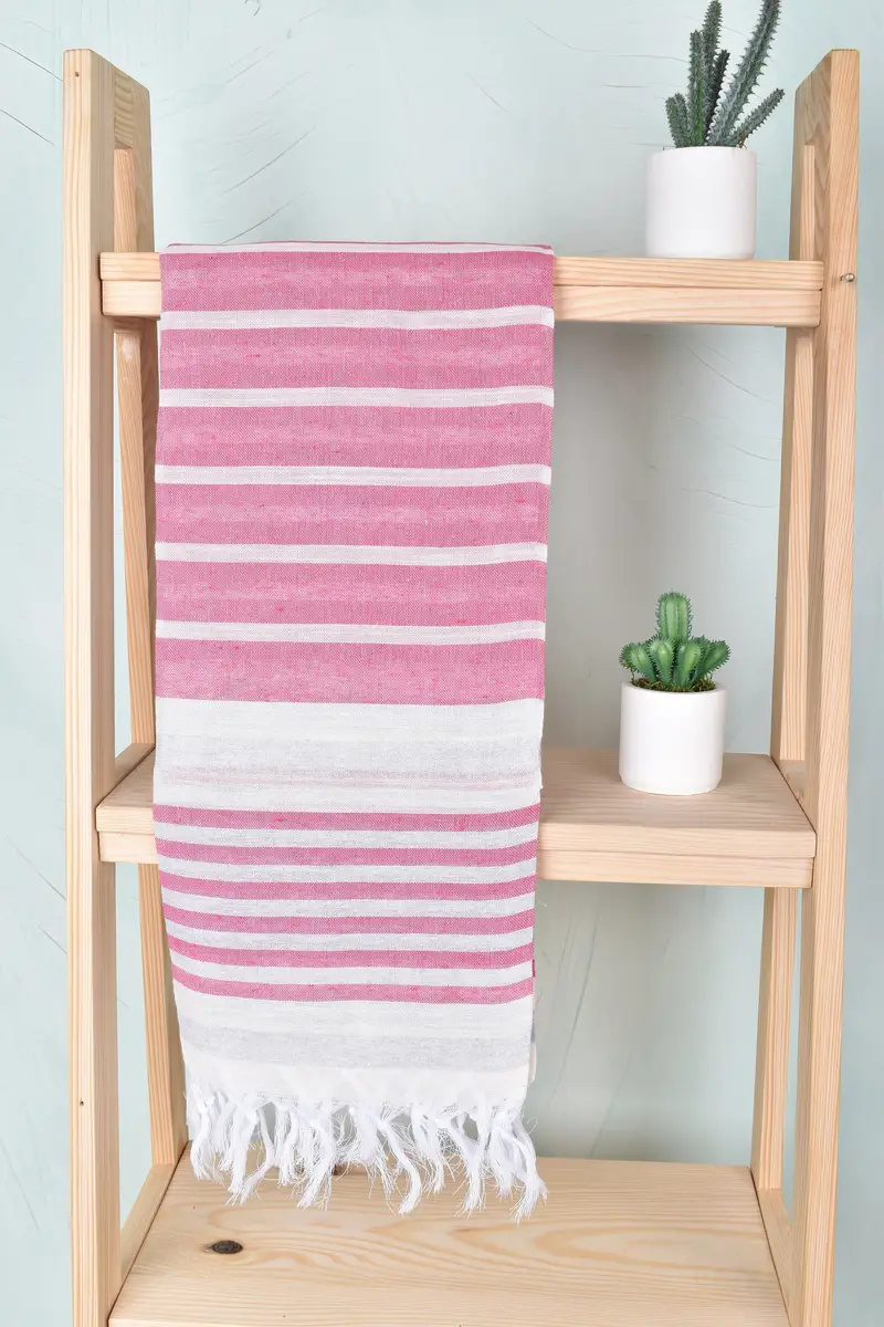 Holiday Towel, Beach Towel Bulk, Bridesmaid Gifts Personalized, 68x40 Cotton Striped Towel, Bachelorette Party Favors, Lightweight Turkish towel - 8