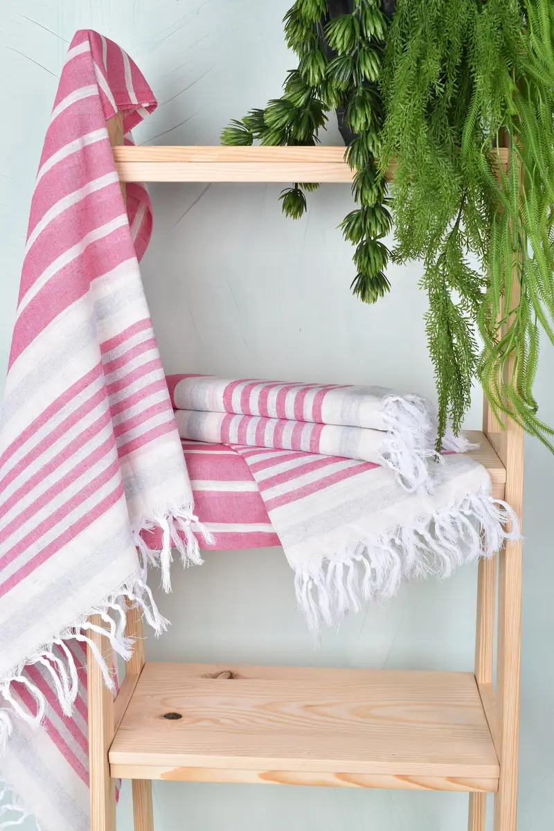 Holiday Towel, Beach Towel Bulk, Bridesmaid Gifts Personalized, 68x40 Cotton Striped Towel, Bachelorette Party Favors, Lightweight Turkish towel - 6