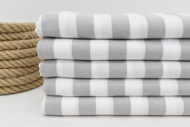 Bridal Shower Favors, Wedding For Favor, Wedding Gifts Towel, Unique Wedding Gift, Best Friend Gift, 68x36 Cotton Striped Towel, Gym Towel - 2
