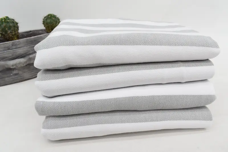 Bridal Shower Favors, Wedding For Favor, Wedding Gifts Towel, Unique Wedding Gift, Best Friend Gift, 68x36 Cotton Striped Towel, Gym Towel - 5