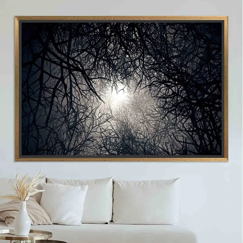Enchanting Forest Landscape Printed Canvas - Nature's Serenity