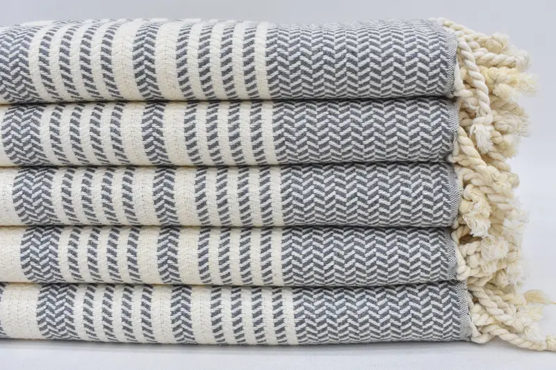Cotton towel, Handmade Gift, 70x40 Cotton Striped Towel, Beach Towel Bulk, Bridal Shower Favor, Bachelorette Party Gifts, Turkish Towel Personalized - 2