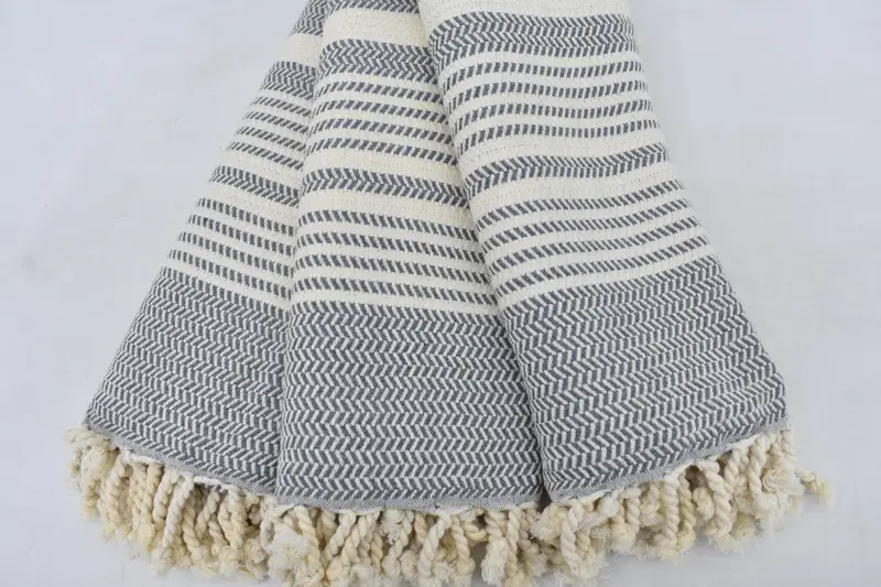 Cotton towel, Handmade Gift, 70x40 Cotton Striped Towel, Beach Towel Bulk, Bridal Shower Favor, Bachelorette Party Gifts, Turkish Towel Personalized - 5