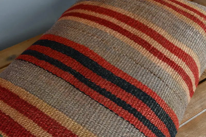 Personalized Gift Pillow Pillow, Vintage Kilim Throw Pillow, Pillow Cover, Turkish Pillow, 16x24 Red Pillow Cover, Interior Designer Pillow - 4