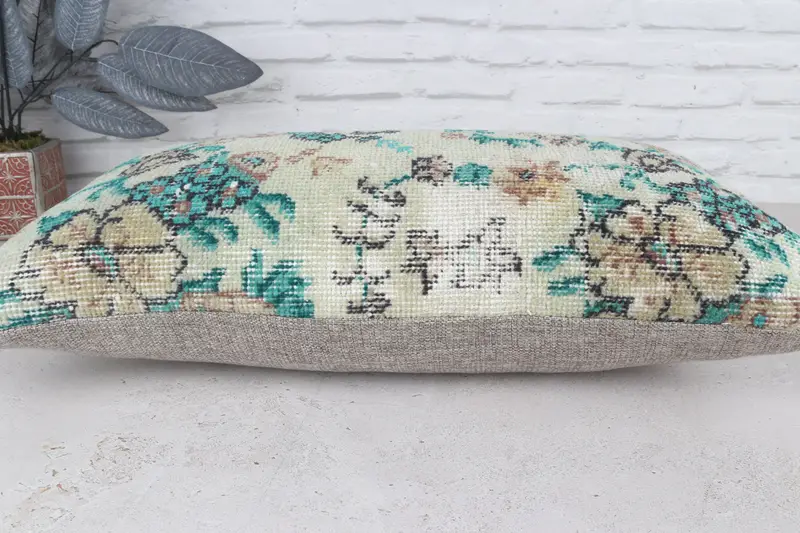 Outdoor Bolster Pillow Sham, 12x24 Green Cushion, Pillow for Sofa, Gift Pillow, Cushion Case, Outdoor Pillow Sham, Interior Designer Pillow - 6