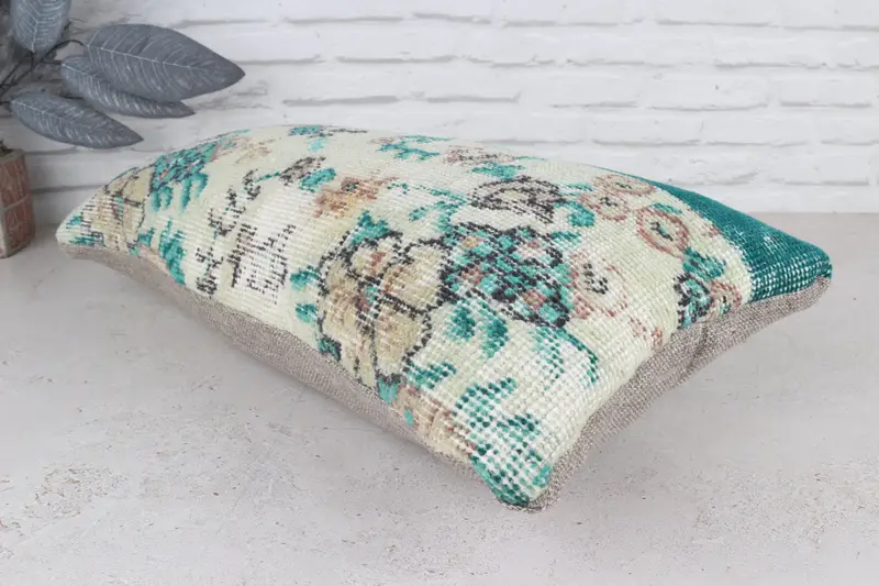 Outdoor Bolster Pillow Sham, 12x24 Green Cushion, Pillow for Sofa, Gift Pillow, Cushion Case, Outdoor Pillow Sham, Interior Designer Pillow - 7