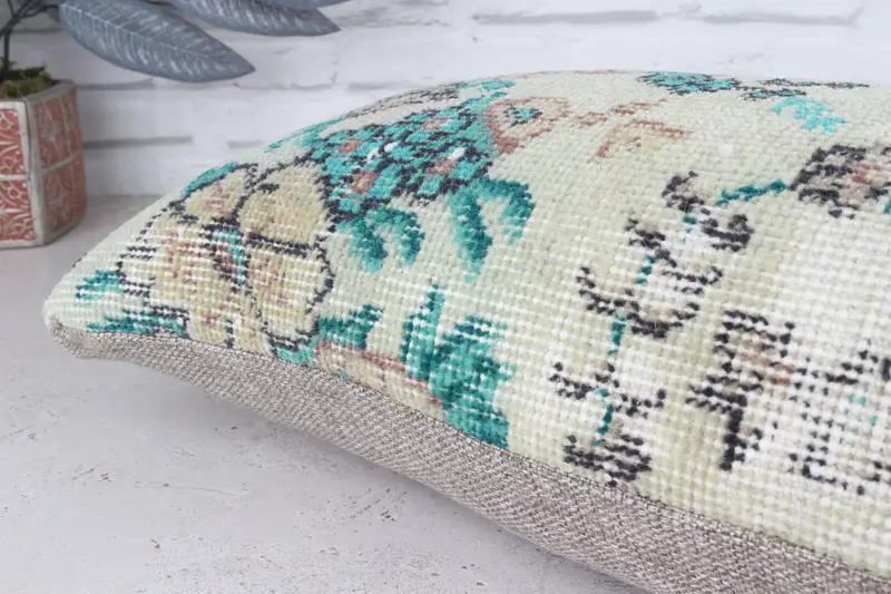 Outdoor Bolster Pillow Sham, 12x24 Green Cushion, Pillow for Sofa, Gift Pillow, Cushion Case, Outdoor Pillow Sham, Interior Designer Pillow - 8