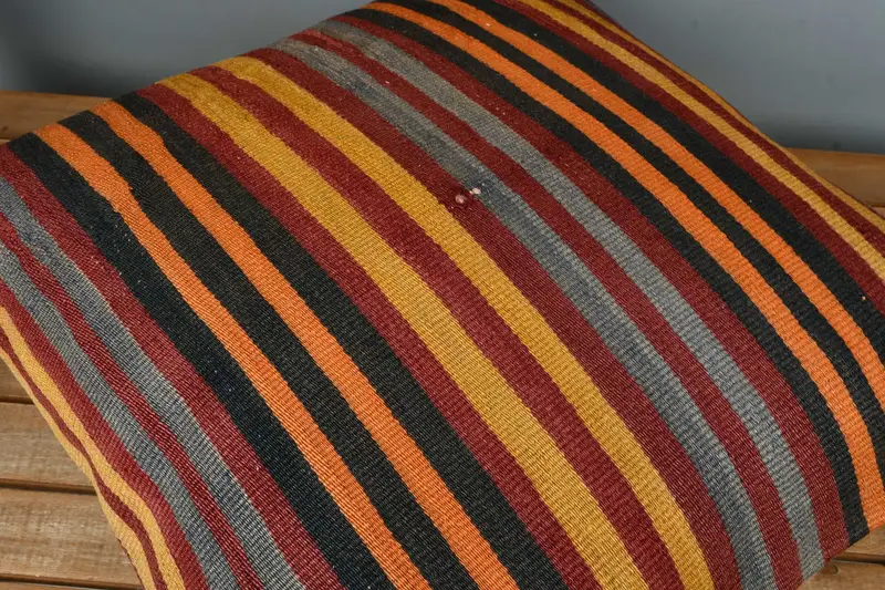 Art Deco Pillow Sham, Interior Designer Pillow, Pillow Cover, 22x22 Yellow Cushion, Pillow for Sofa, Boho Pillow, Shabby Chic Pillow Sham - 4