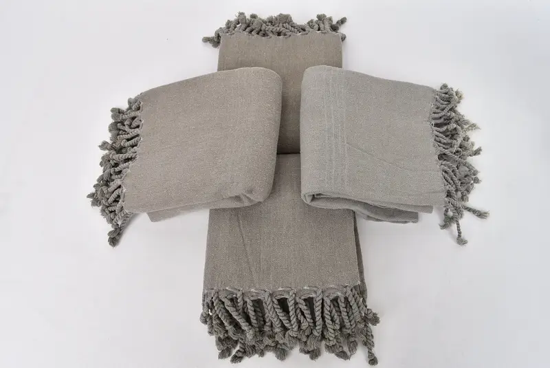 64x28 Cotton Striped Stonewashed Towel, Wedding Gifts Towel, Decorative Towel, Bridal Shower Gifts, Monogram Turkish Towel, Peshtemal Towel - 6