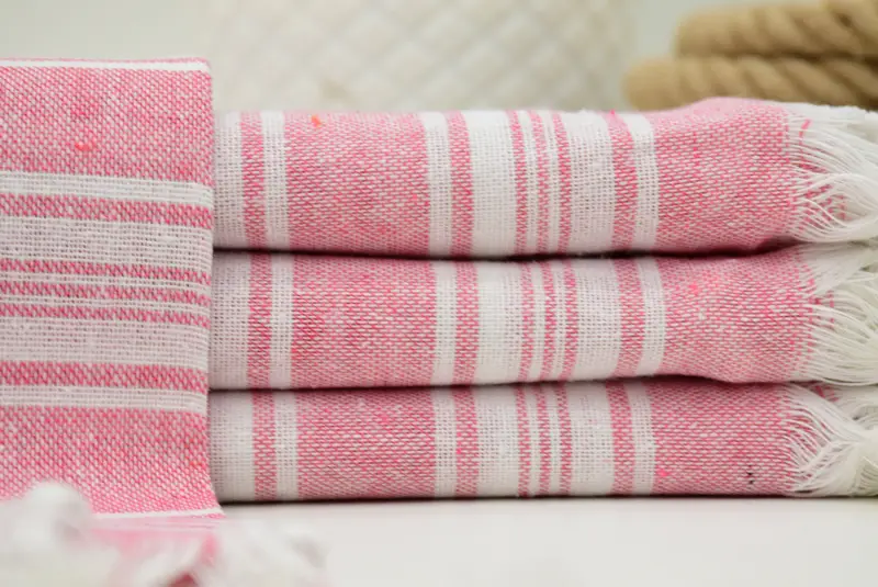 Bridesmaid Favors, Custom Beach Towels, Personalized Turkish Towel, Lightweight Turkish towel, Quick-dry towel, 70x40 Cotton Striped Towel - 1