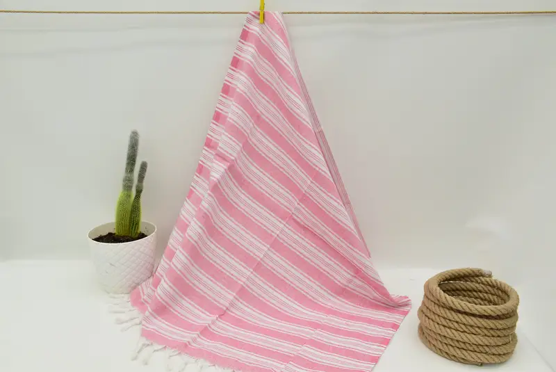 Bridesmaid Favors, Custom Beach Towels, Personalized Turkish Towel, Lightweight Turkish towel, Quick-dry towel, 70x40 Cotton Striped Towel - 6