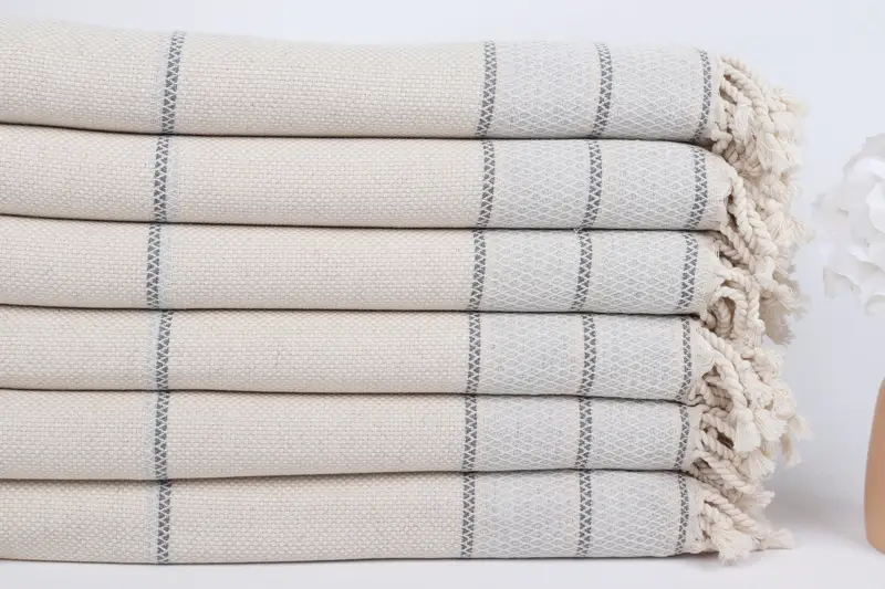 Monogrammed Beach Towel, Travel towel, Turkish Towel Beach Towel, Bachelorette Party Decorations, 70x36 Cotton Striped Towel, Embroidery Towels - 3