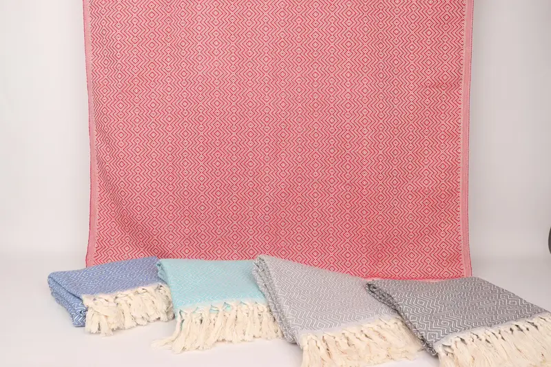 Beach towel, Spa Towel, Monogram Towels, House Warming Gift, Lightweight Turkish towel, Embroidery Towel, 70x38 Cotton Diamond Towel, Custom Towel - 8