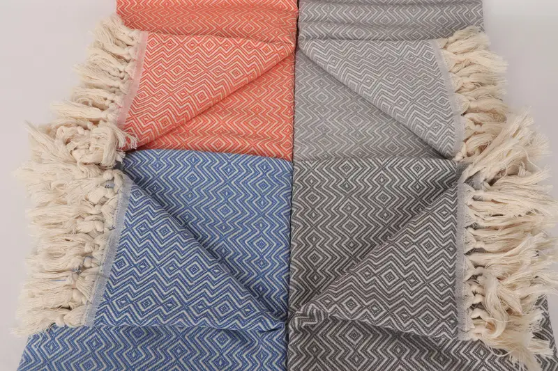 Beach towel, Spa Towel, Monogram Towels, House Warming Gift, Lightweight Turkish towel, Embroidery Towel, 70x38 Cotton Diamond Towel, Custom Towel - 4