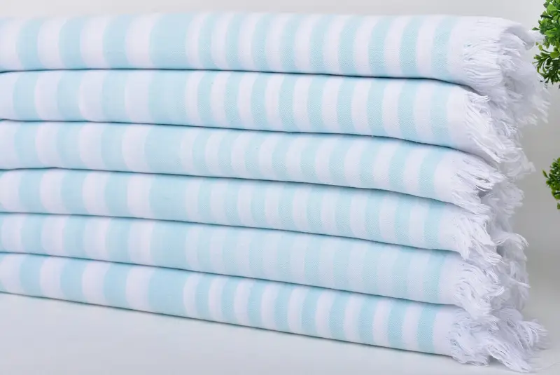 Bridesmaid Gifts, 68x40 Cotton Striped Towel, Spa Gift Towel, Custom Beach Towel, Best Friend Christmas Gift, Turkish Bath Towel Set, Luxury towel - 3