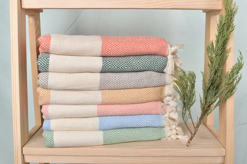 Embroidery Towels, Personalized Kitchen Towel, Spa Towel, Gift For Wedding Day, Bathroom Towels, Personalized Dish Towel, 36x20 Cotton Diamond Towel - 1