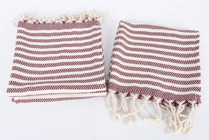 Embroidery Towels, Turkish Towel Hand Towel, Monogrammed Hand Towel, Guest Towel, 40x18 Cotton Chevron Towel, Custom Hand Towel, Summer Gift - 7
