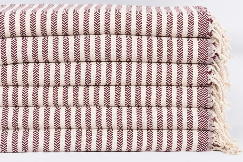 Embroidery Towels, Turkish Towel Hand Towel, Monogrammed Hand Towel, Guest Towel, 40x18 Cotton Chevron Towel, Custom Hand Towel, Summer Gift - 3