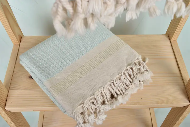 68x40 Cotton Striped Towel, Best Friend Gift Ideas, Decorative Towel, Wedding Gift, Personalized Turkish Towel, Sand-free towel, Organic Towel - 5