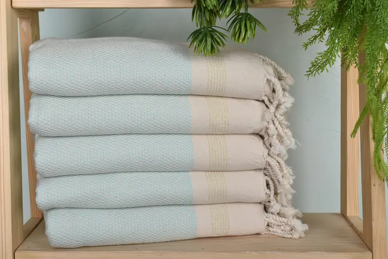 68x40 Cotton Striped Towel, Best Friend Gift Ideas, Decorative Towel, Wedding Gift, Personalized Turkish Towel, Sand-free towel, Organic Towel - 1
