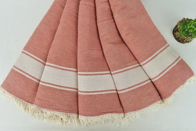 Decorative Blanket, Woven Blanket, Best Friend Gift, 70x60 Cotton Striped Towel, Boho Throw Blankets, Thanksgiving Tablecloth, Organic Beach Blanket - 4