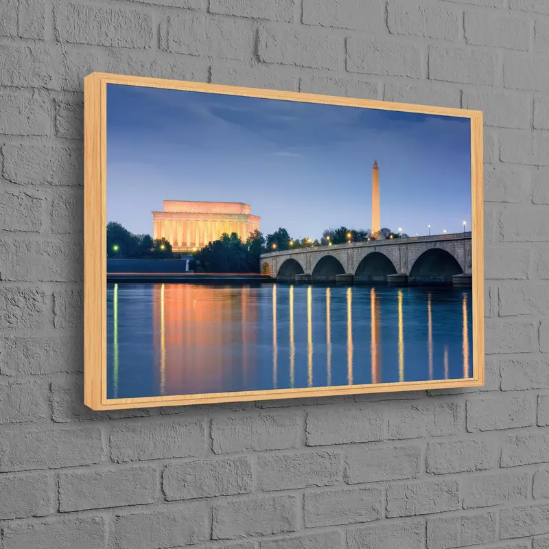 エレガントなワシントン都市景観キャンバスプリント - オフィスアート