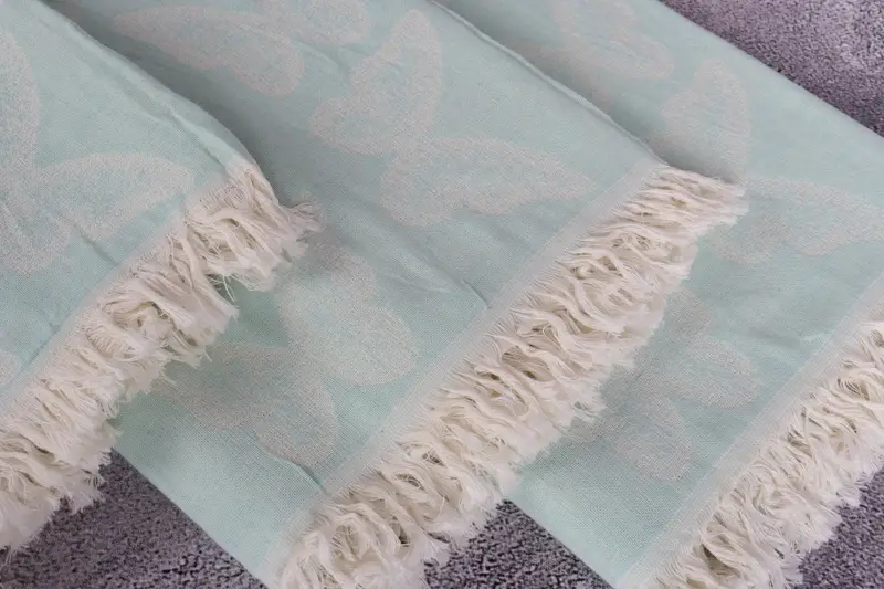 Guest Towel, Beach Towel Gift, Girl Trip Party Favor, Bachelorette Party Gift, Turkish towel, 68x36 Cotton Butterfly Pattern Towel, Valentines Gift - 5