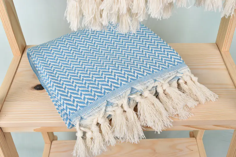 70x40 Cotton Chevron Towel, Personalized Wedding Gift For Couple, Wedding Gifts Towel, Kids Beach Towel, Spa Towel, Turkish bath towel, Soft towel - 5