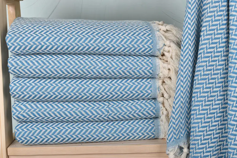 70x40 Cotton Chevron Towel, Personalized Wedding Gift For Couple, Wedding Gifts Towel, Kids Beach Towel, Spa Towel, Turkish bath towel, Soft towel - 1