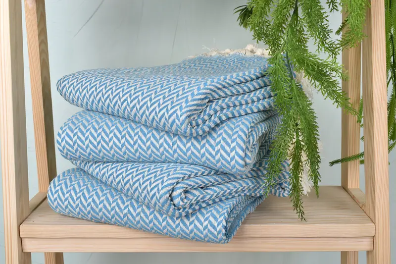 70x40 Cotton Chevron Towel, Personalized Wedding Gift For Couple, Wedding Gifts Towel, Kids Beach Towel, Spa Towel, Turkish bath towel, Soft towel - 7
