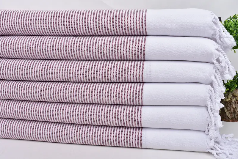 Turkish Tea Towel, Gift For Wedding Day, Bachelorette Party Favor, Xmas Gifts, Personalized Gifts, Wedding Favors, 40x18 Cotton Striped Towel - 3