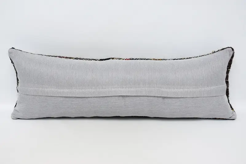 Bolster Cushion Cover, 12x36 Brown Pillow Sham, Vintage Kilim Pillow, Vintage Pillow, Turkish Kilim Pillow, Cushion Cover, Turkish Rugs Pillow Case - 6