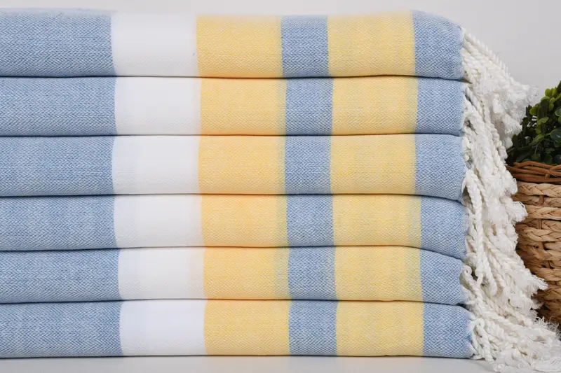 Anniversary Gift For Her, Wedding Towel, Peshtemal Towel, Turkish bath towel for spa, 70x40 Cotton Striped Towel, Travel towel, Personalized Towel - 2