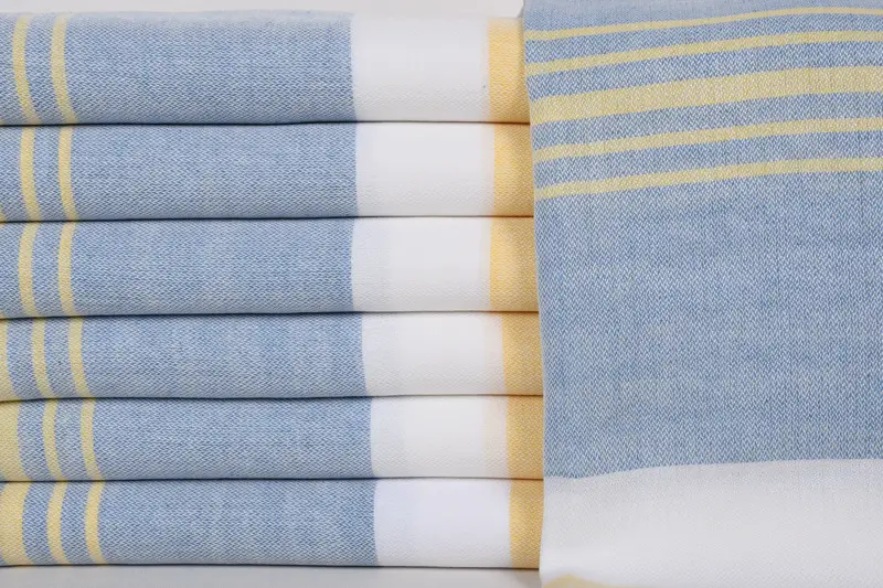 Anniversary Gift For Her, Wedding Towel, Peshtemal Towel, Turkish bath towel for spa, 70x40 Cotton Striped Towel, Travel towel, Personalized Towel - 1