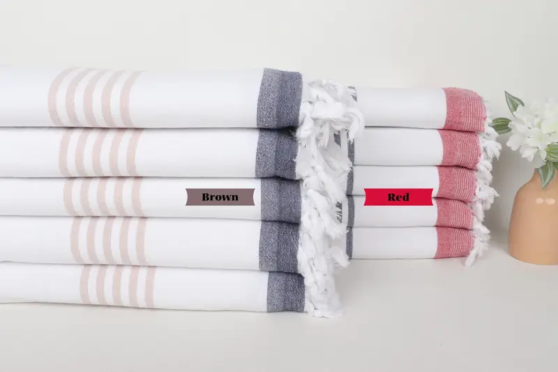 Bathroom Towel, Bachelorette Party Decorations, 68x36 Cotton Striped Terry Towel, Peshtemal Towel, Turkish bath towel, Best Friend Gift, Spa Towel - 1