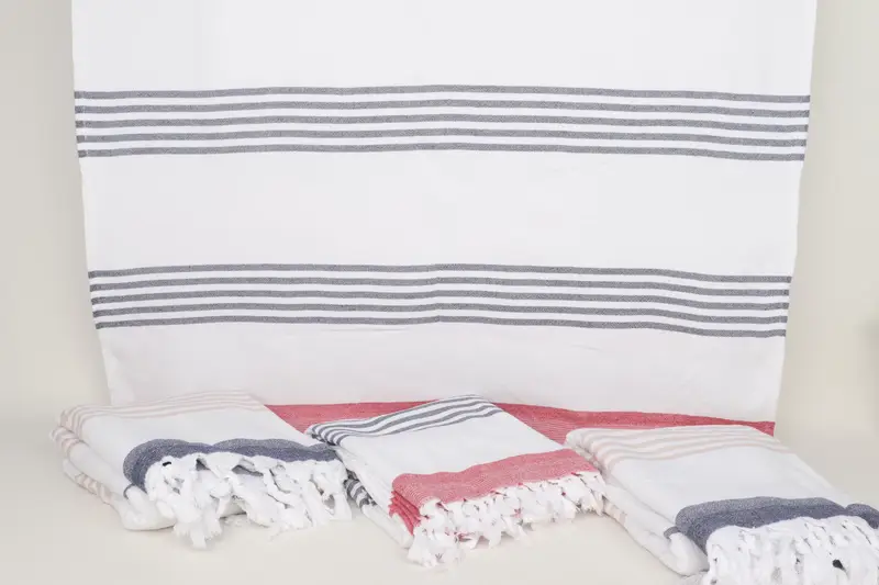 Bathroom Towel, Bachelorette Party Decorations, 68x36 Cotton Striped Terry Towel, Peshtemal Towel, Turkish bath towel, Best Friend Gift, Spa Towel - 8