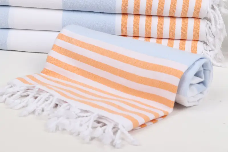 Custom Beach Towel, Bachelorette Party Decorations, 70x40 Cotton Striped Towel, Christmas Favors, Fouta towel, Gym Towel, Luxury Turkish Bath Towel - 4