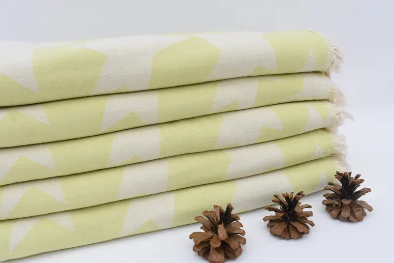 68x36 Cotton Star Design Towel, Gift Towel, Bridesmaid Gift Towel, Housewarming Gift, Bachelorette Party Gift, Authentic Turkish hammam peshtemal - 2