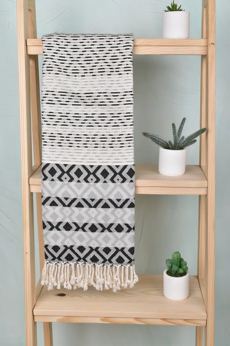 Boyfriend Christmas Gift, 70x40 Cotton Diamond Towel, Wedding Gift, Scarf Towel, Organic towel, Organic Towel, Bachelor Bachelorette Party Favors - 1