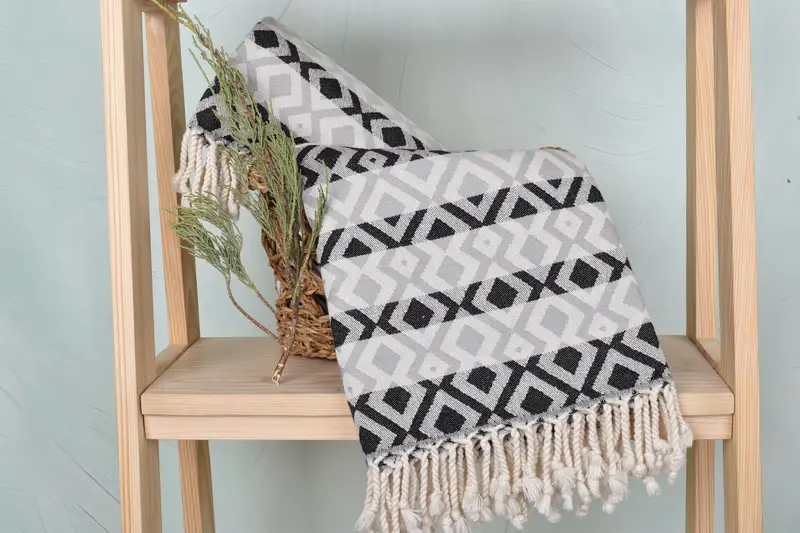 Boyfriend Christmas Gift, 70x40 Cotton Diamond Towel, Wedding Gift, Scarf Towel, Organic towel, Organic Towel, Bachelor Bachelorette Party Favors - 5