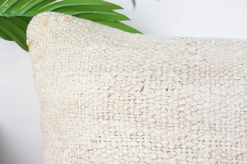 Boho Pillow, 12x24 White Pillow Cover, Cushion Case, Turkish Kilim Pillow, Crochet Pattern Cushion Case, Home Decor Pillow - 2