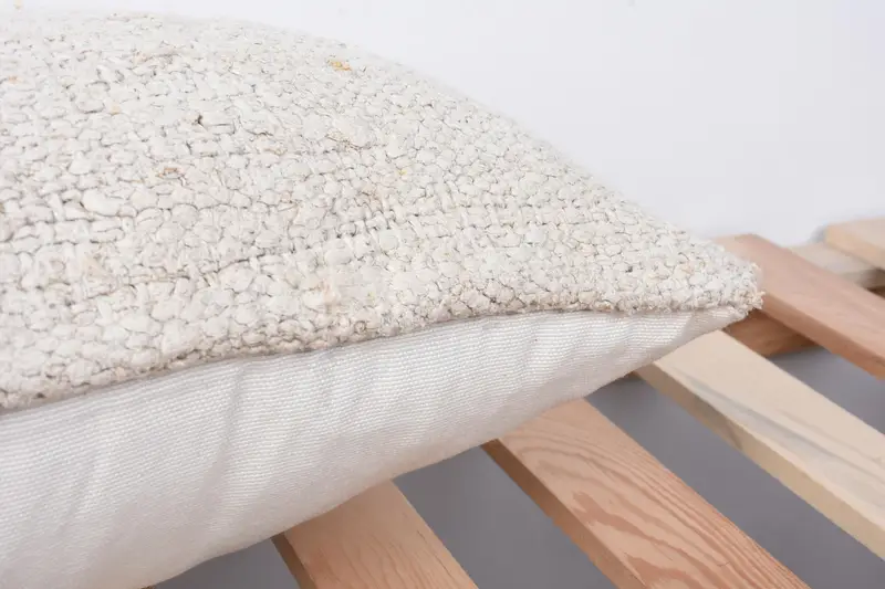 Boho Pillow, 12x24 White Pillow Cover, Cushion Case, Turkish Kilim Pillow, Crochet Pattern Cushion Case, Home Decor Pillow - 7