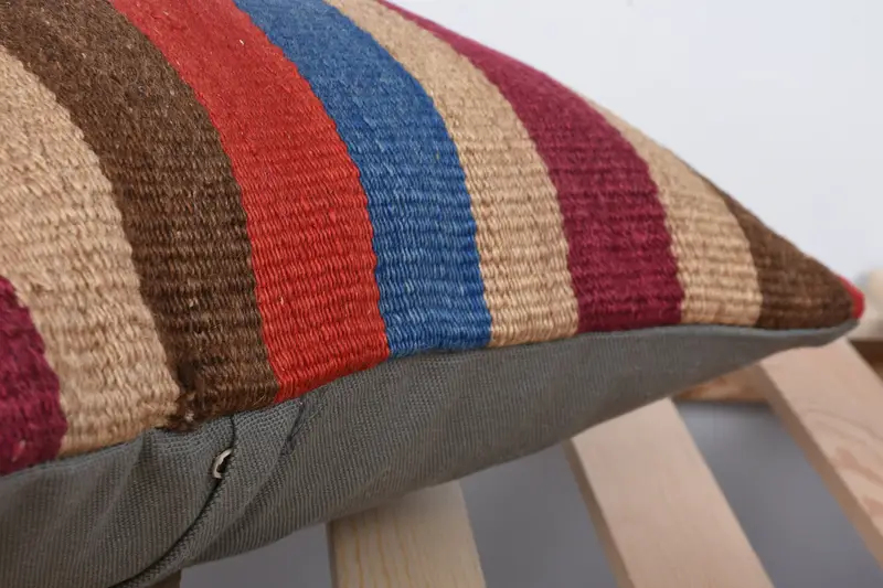 Pillow Cover, Floor Pillow, 16x16 Red Cushion, Turkish Kilim Pillow, Pillow for Sofa, Vintage Kilim Pillow, Morroccon Kilim Cushion Pillow Case - 7