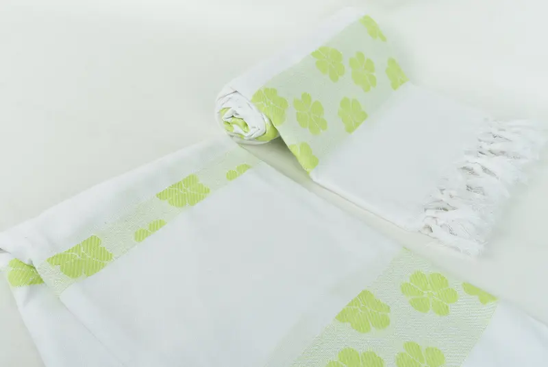 70x40 Cotton Daisy Design Towel, Lightweight Turkish towel, Valentines Day Gift Idea, Quick-dry peshtemal, Monogram Towels, Bridal Shower Favors - 7