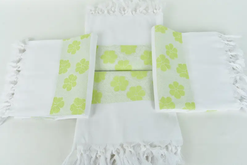 70x40 Cotton Daisy Design Towel, Lightweight Turkish towel, Valentines Day Gift Idea, Quick-dry peshtemal, Monogram Towels, Bridal Shower Favors - 6