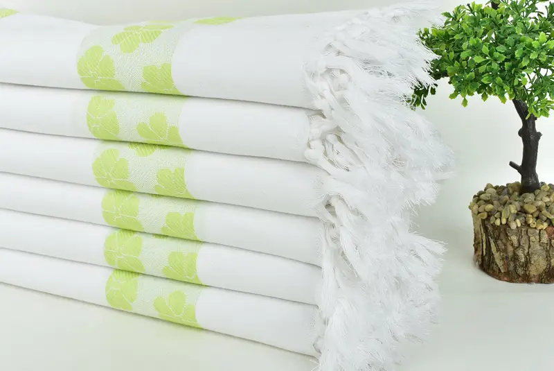70x40 Cotton Daisy Design Towel, Lightweight Turkish towel, Valentines Day Gift Idea, Quick-dry peshtemal, Monogram Towels, Bridal Shower Favors - 3