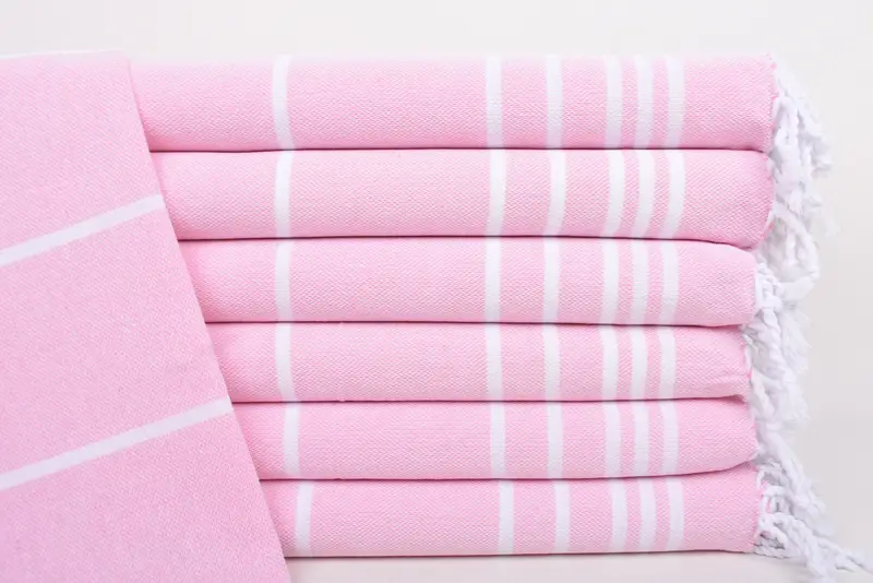 Bridal Shower Gift, Bathroom Towels, 38x18 Cotton Striped Towel, Xmas Gifts, Monogram Kitchen Towel, Best Friend Gift, Bride Gift, Small Bath Towels - 1